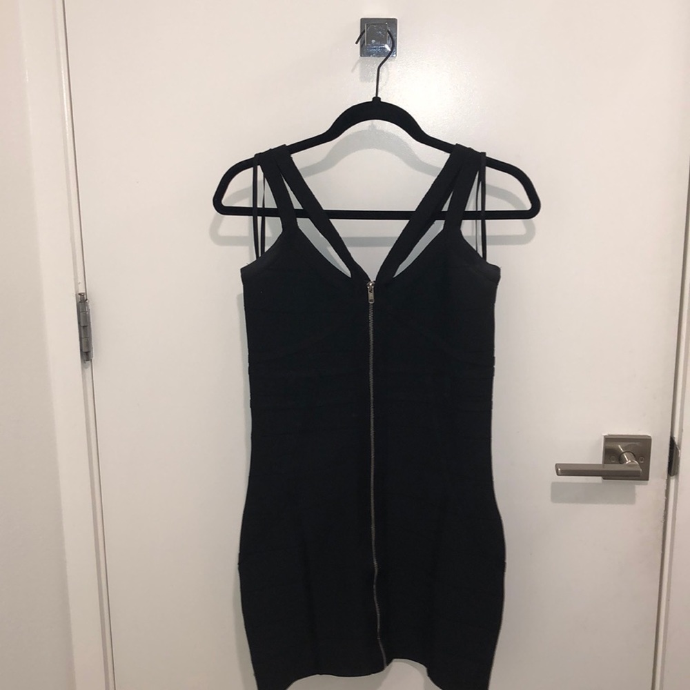 Black mini dress